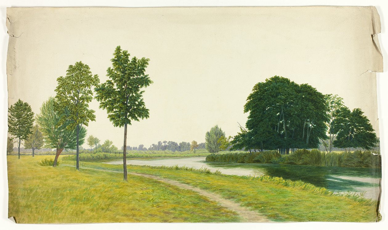 Scène de parc tranquille - Unknown artist