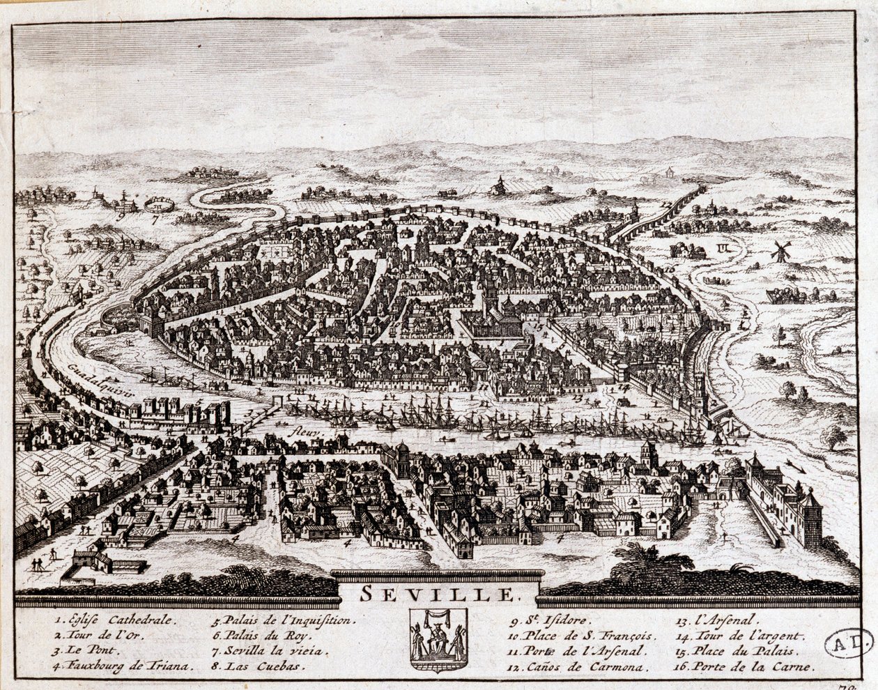 Vue de Séville - Unknown artist