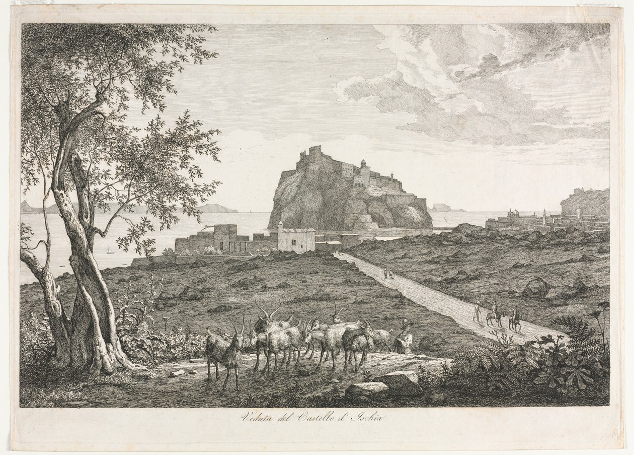 Vue du Castello, Ischia - Unknown artist