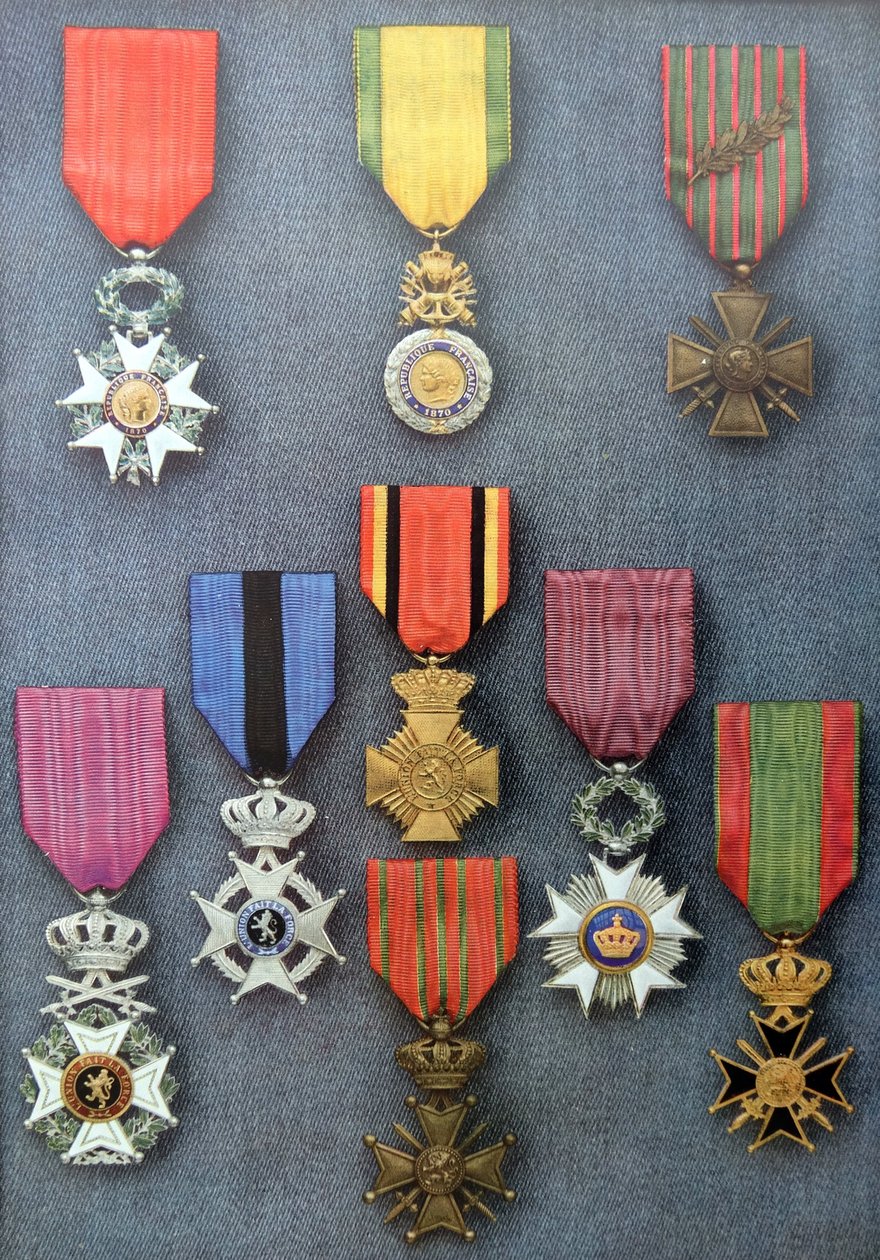 Médailles militaires françaises et belges - Unknown photographer