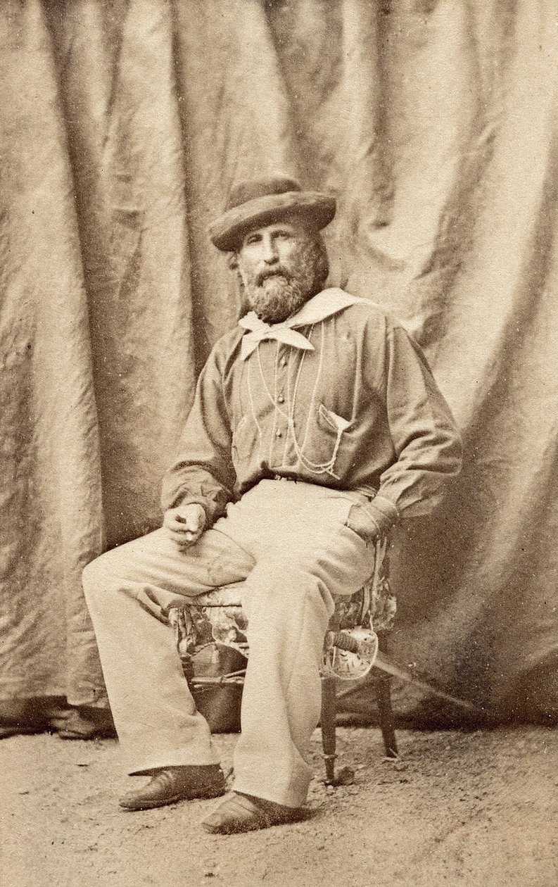 Giuseppe Garibaldi à Caserte en 1860 - Unknown photographer