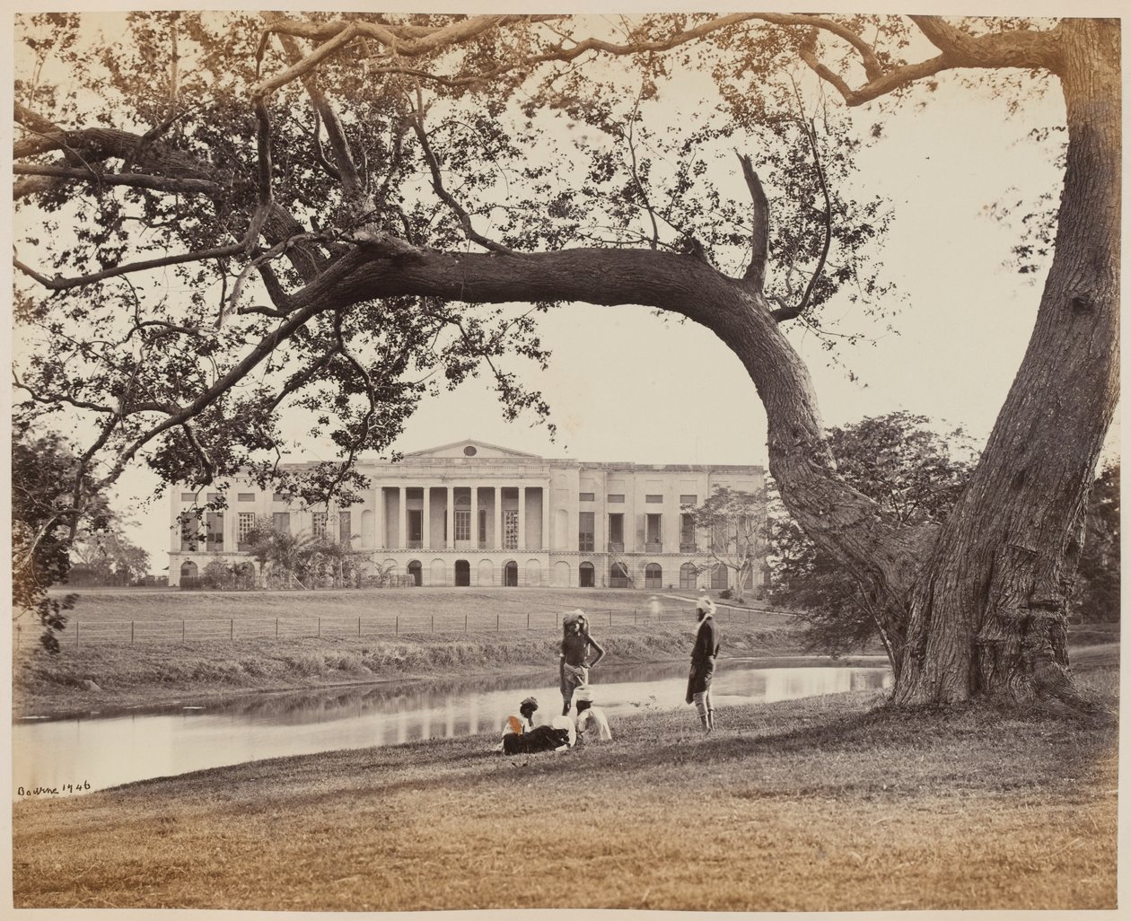 Maison du gouvernement, Barrackpore, vue du sud - Unknown photographer