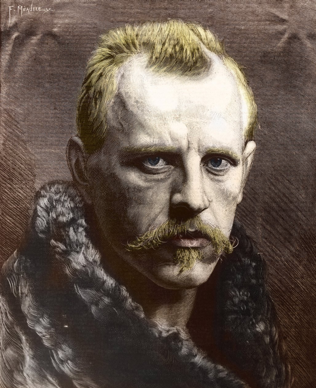 Portrait de Fridtjof Nansen (1861-1930) (gravure) - Unknown photographer