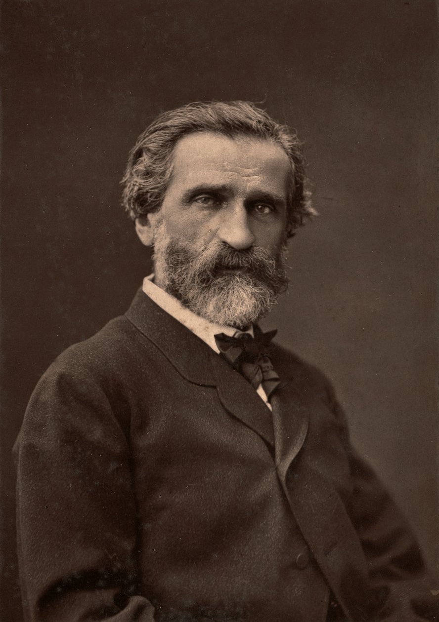 Portrait de Giuseppe Verdi, célèbre compositeur - Unknown photographer