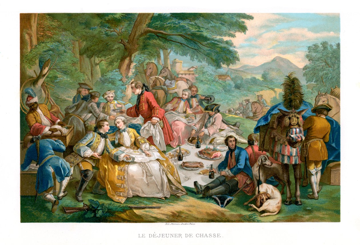 Petit déjeuner de chasse, 1737, 1885 - Urrabieta