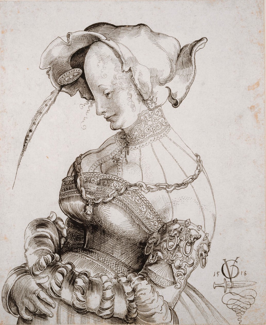 Prostituée en demi-figure, 1518 - Urs Graf