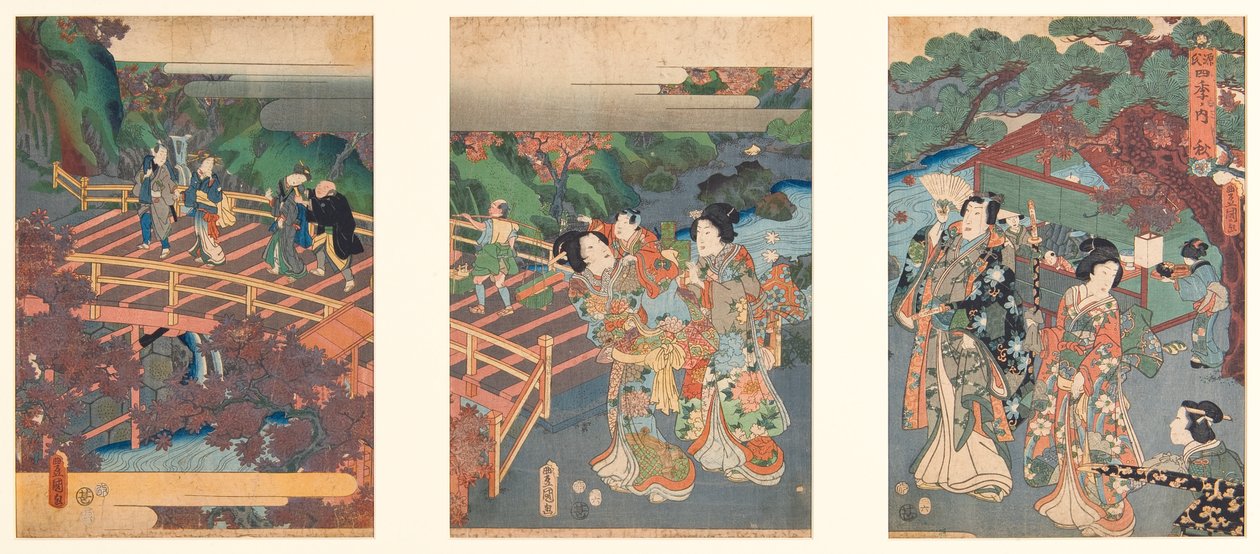 Automne - Utagawa Kunisada