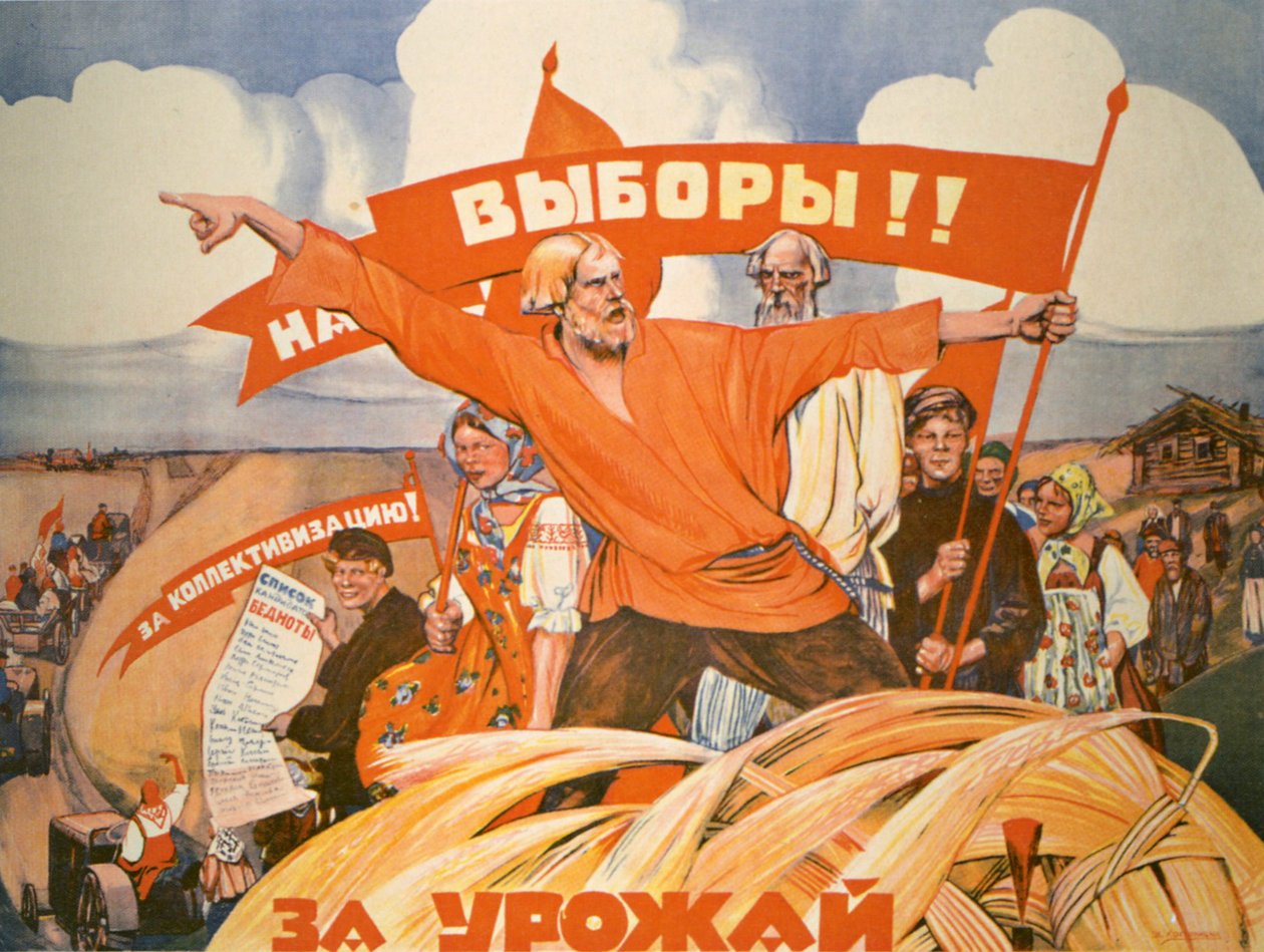 Affiche de Propagande Russe - V. Kostianitsyn
