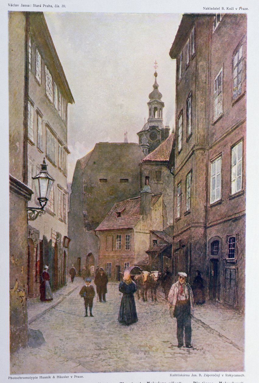 Maiselova Ulice, Prague, illustration de 