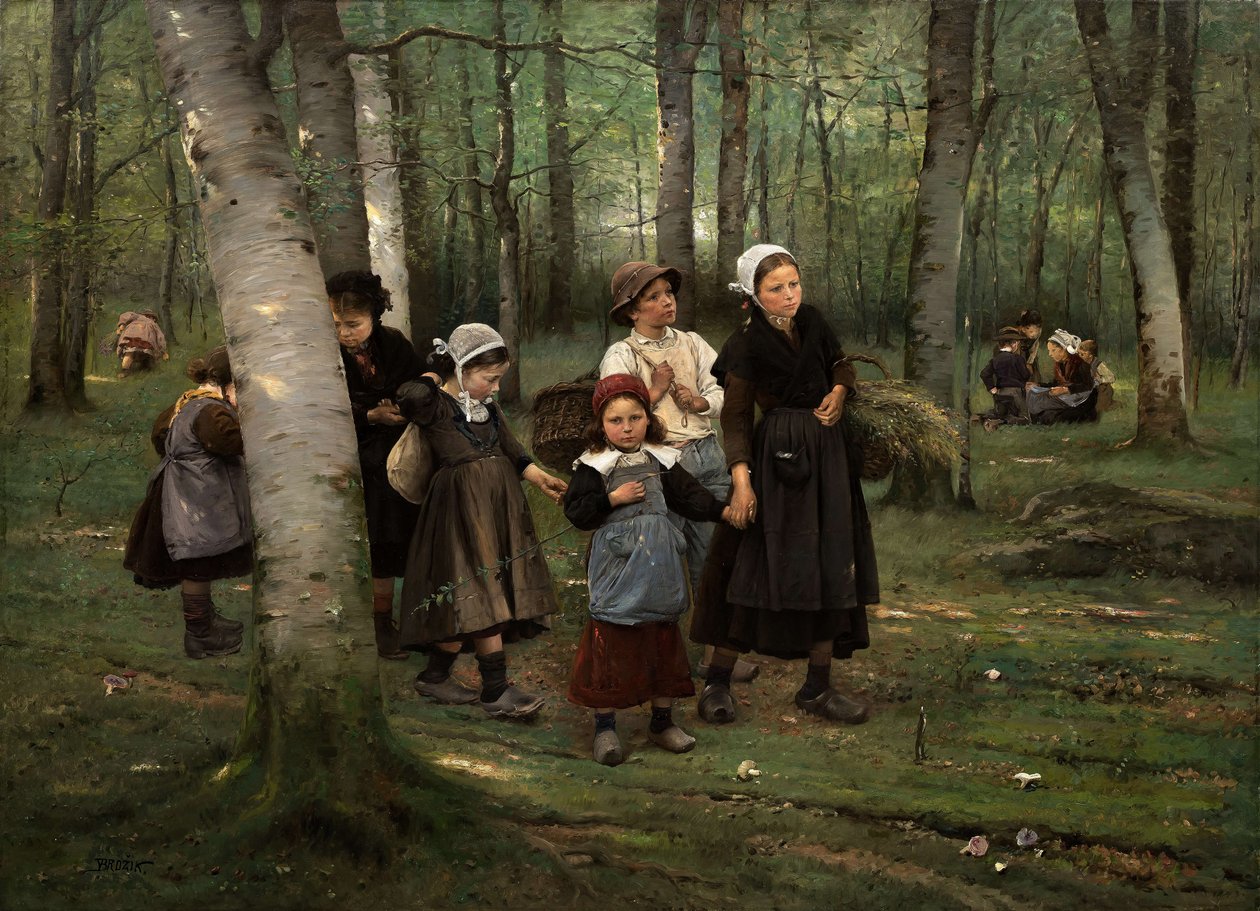 Enfants dans les bois, 1891 - Vaclav Brozik