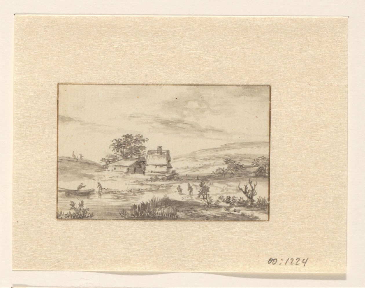 Paysage avec ferme - Valentijn (possibly)