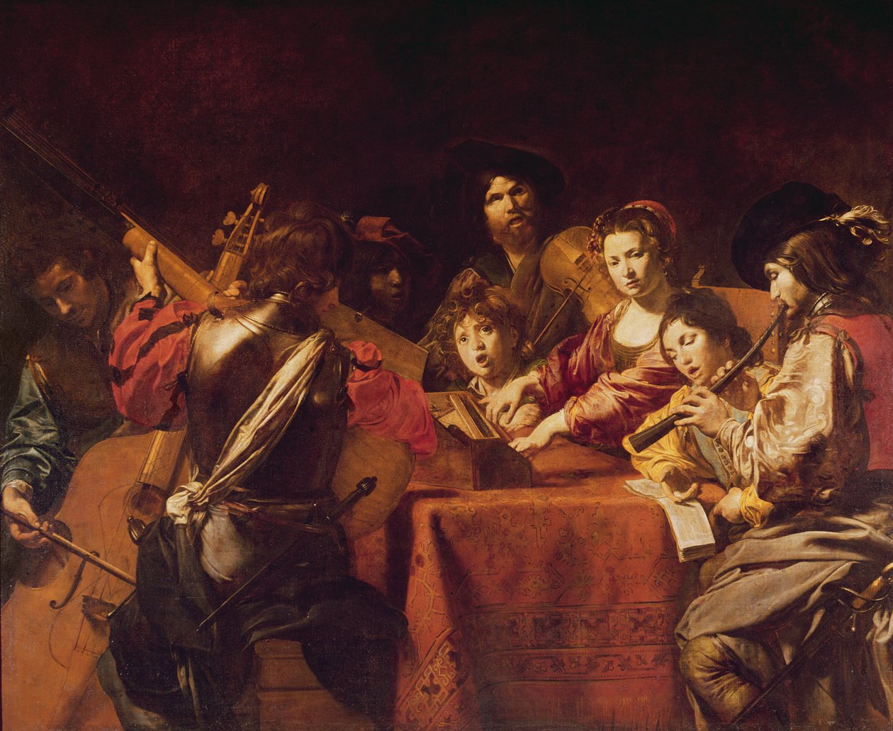 Concert avec Huit Personnes - Valentin de Boulogne