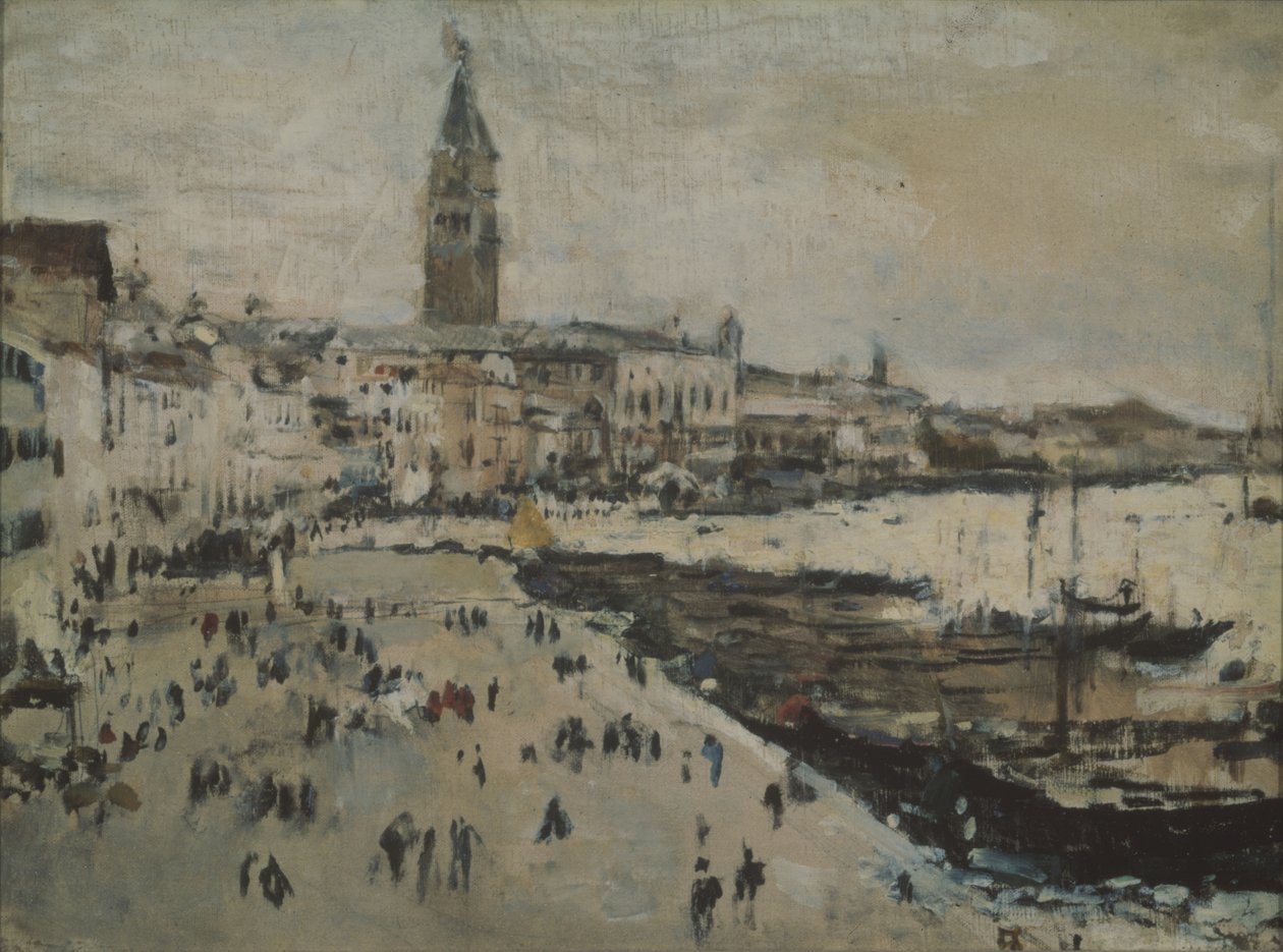 Le quai des Schiavoni à Venise - Valentin Aleksandrovich Serov