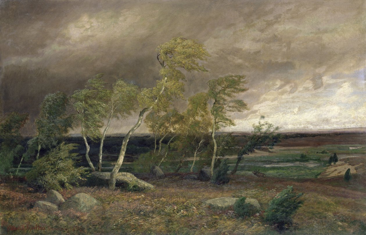 La lande dans une tempête, 1896 - Valentin Ruths