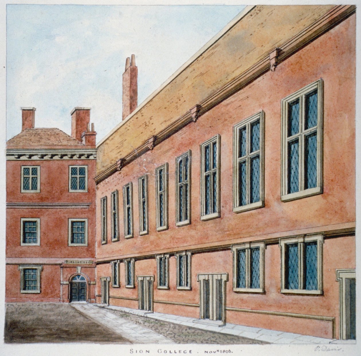 Sion College, Cité de Londres, 1806 - Valentine Davis