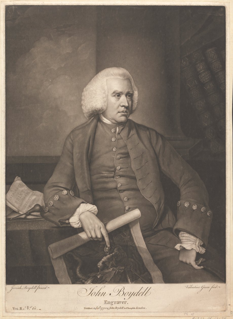 John Boydell, graveur - Valentine Green