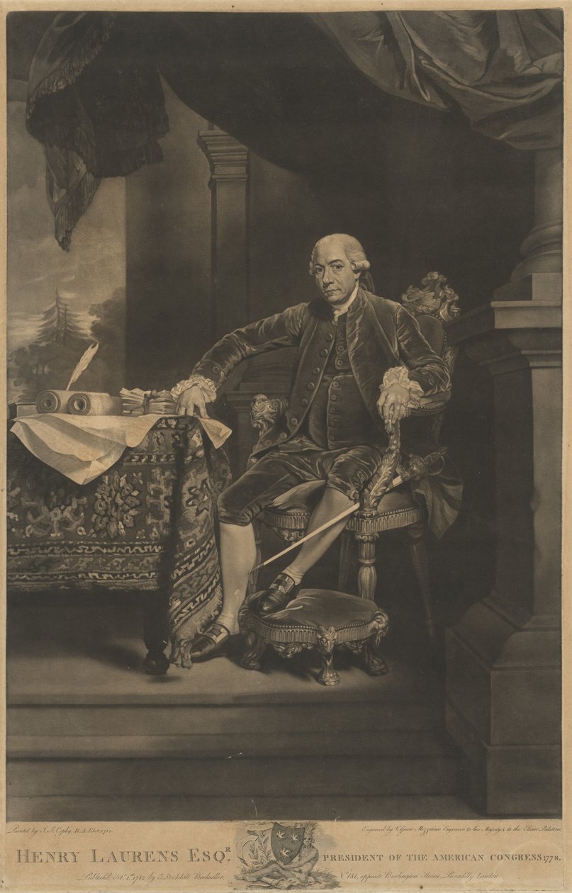 Henry Laurens - Valentine Green after John Singleton Copley