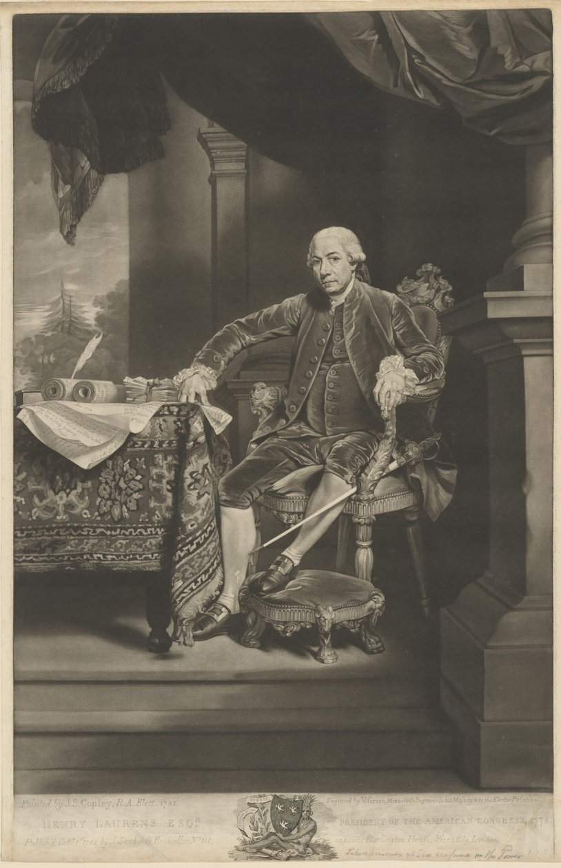 Henry Laurens - Valentine Green after John Singleton Copley
