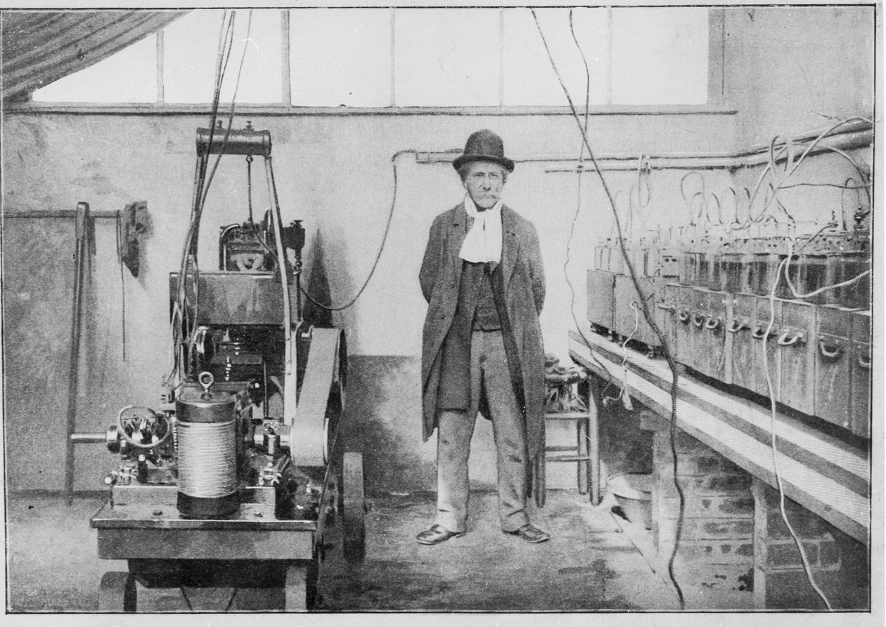 Marcellin Berthelot (1827-1907) dans son laboratoire à Meudon (Yvelines) - Valerian Gribayedoff