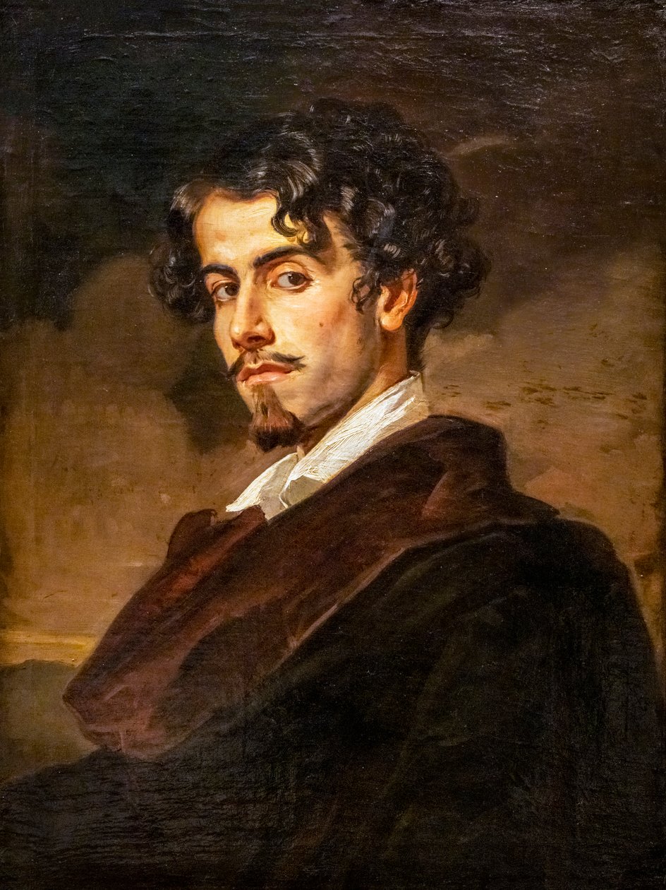 Portrait de Gustavo Adolfo Becquer - Valeriano Domínguez Bécquer