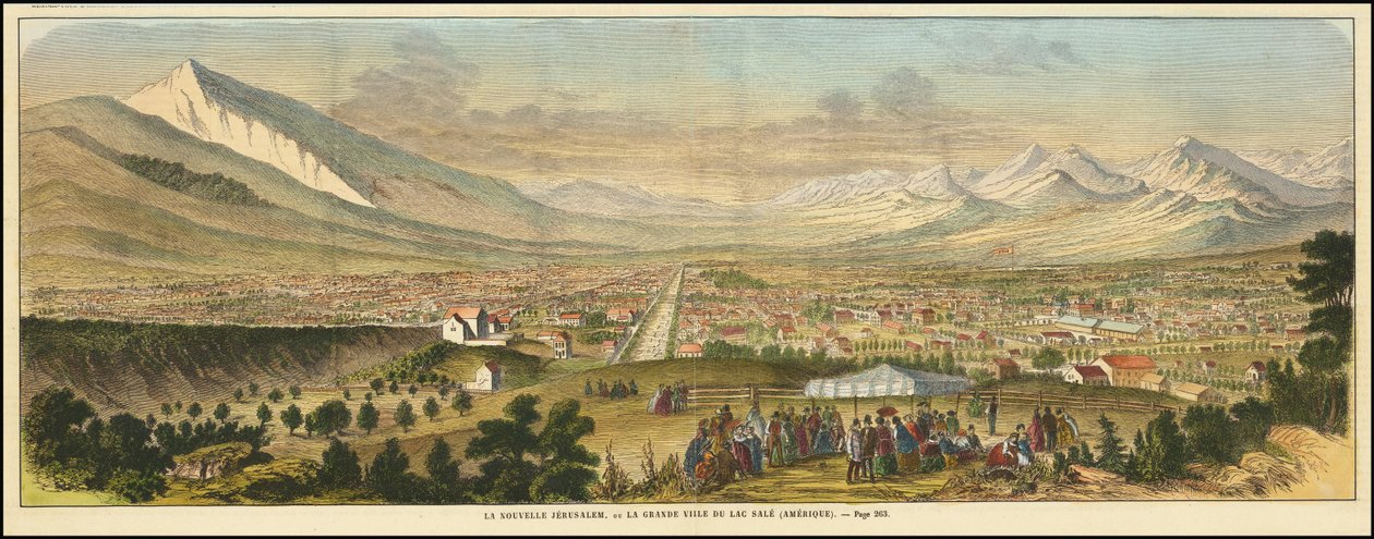 1863 vue de Salt Lake City - Various