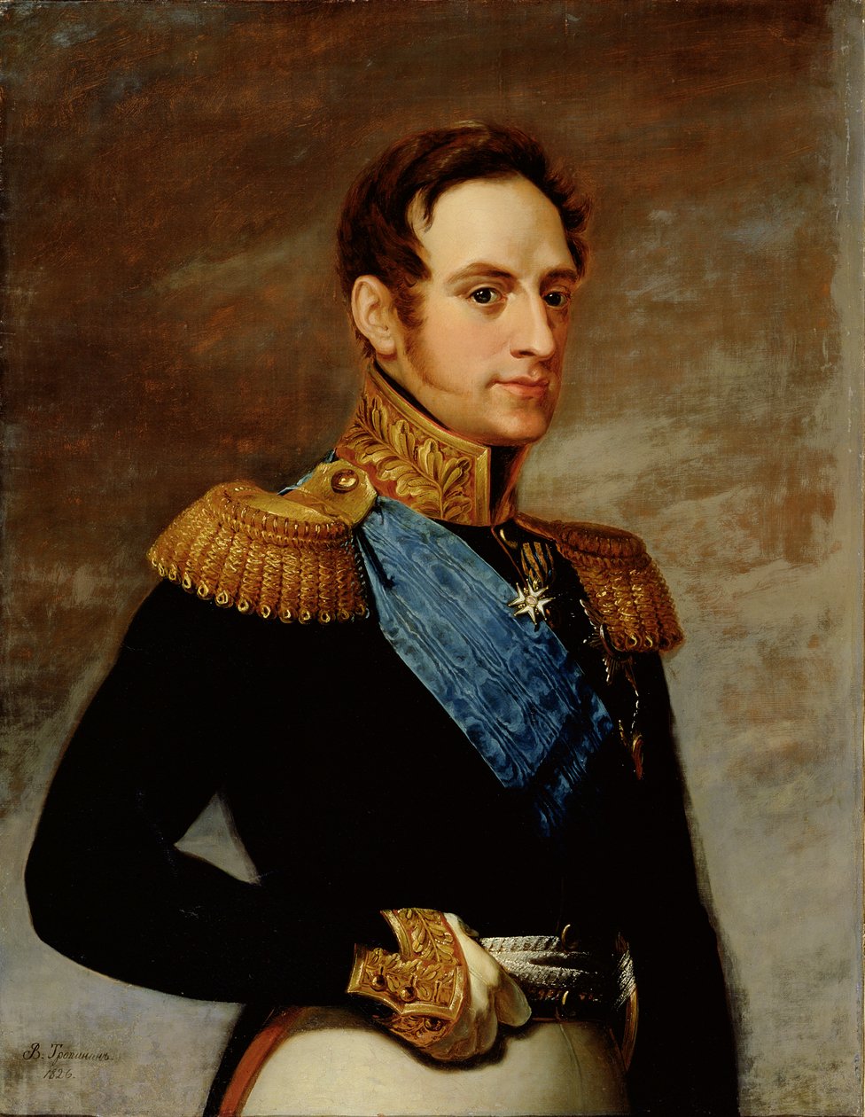 Portrait du Tsar Nicolas Ier (1796-1855) 1826 - Vasili Andreevich Tropinin