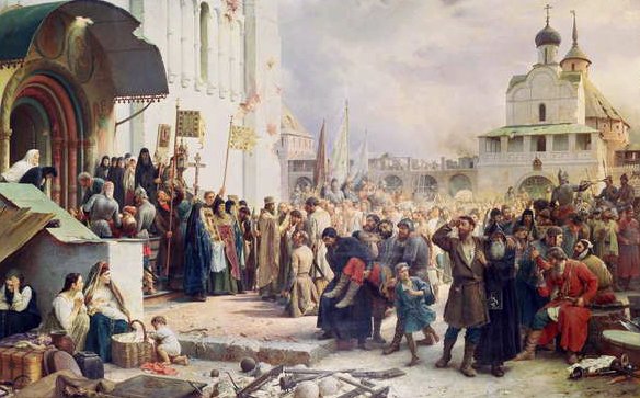 Le siège du monastère de la Trinité de Sergius 1608-10, 1891 - Vasili Vasilievich Vereshchagin