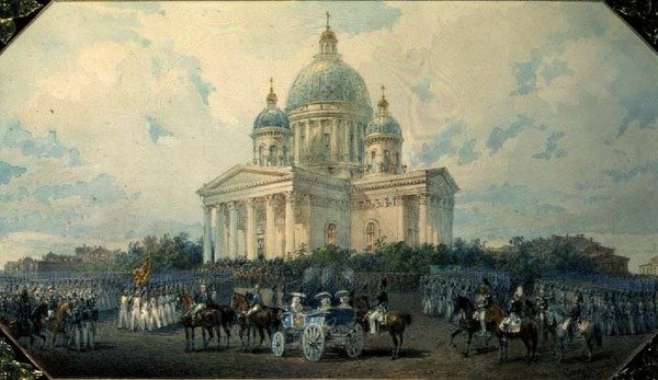 La Cathédrale de la Trinité à Saint-Pétersbourg, 1850 - Vasili Semenovich Sadovnikov