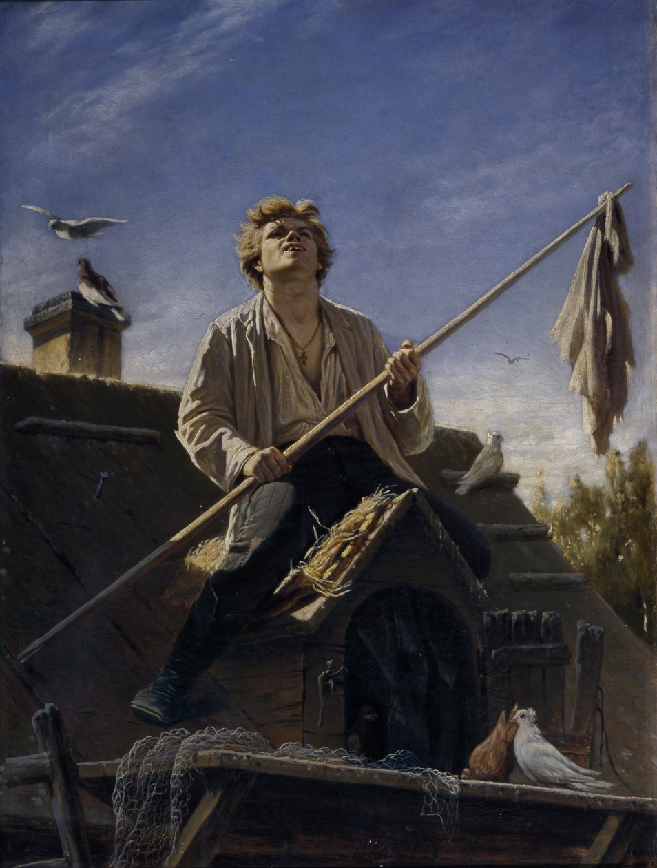 Un colombophile, 1874 - Vasili Grigorevich Perov
