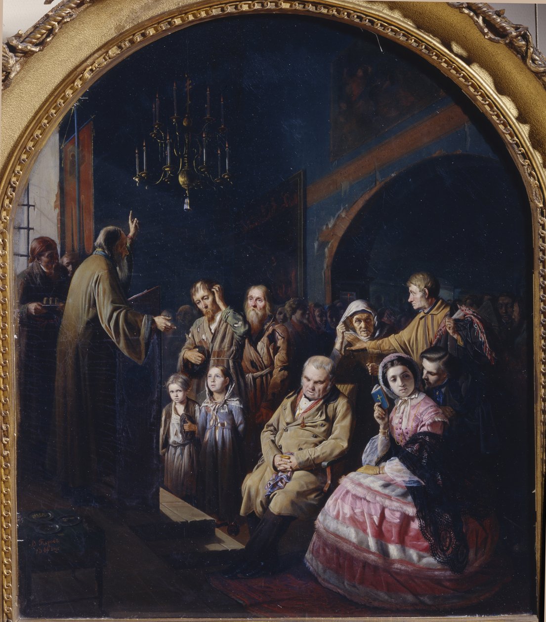 Sermon dans un village, 1861 - Vasili Grigorevich Perov