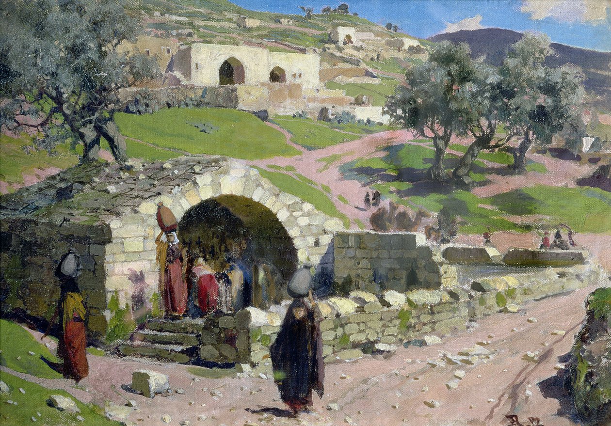 La source de la Vierge à Nazareth - Vasilij Dmitrievich Polenov