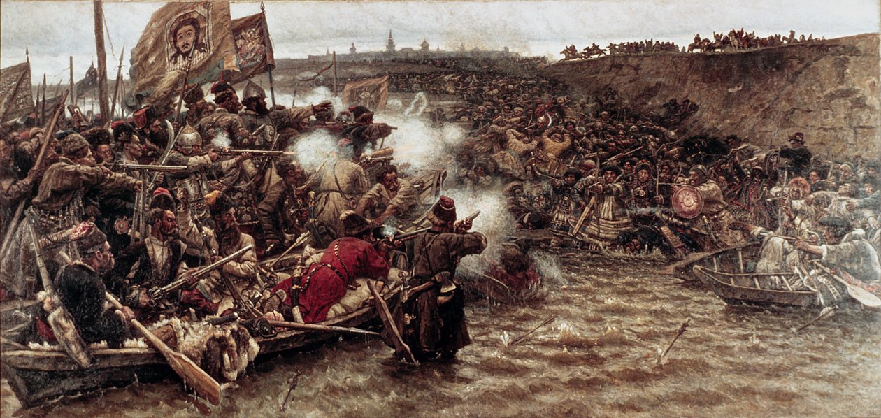La conquête de la Sibérie par Yermak en 1582, 1895 - Vasilij Ivanovic Surikov