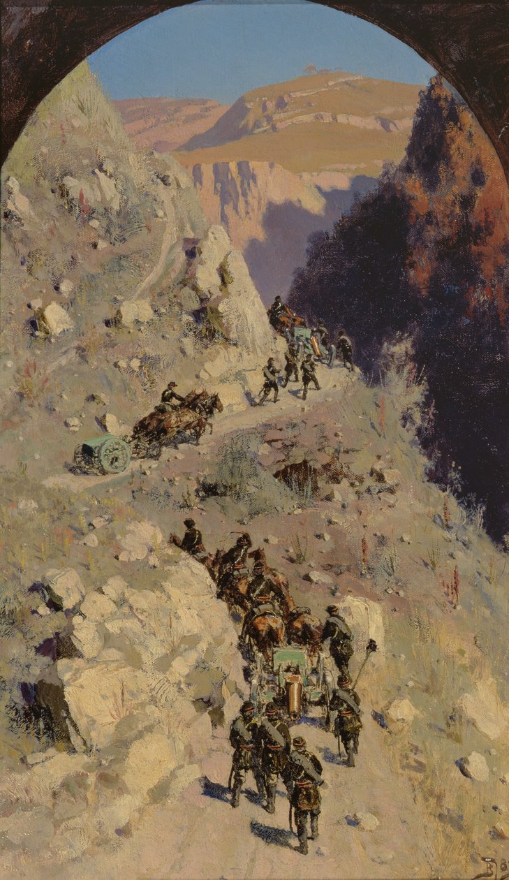Artillerie dans les montagnes du Caucase, 1883 - Vasilij Dmitrievich Polenov