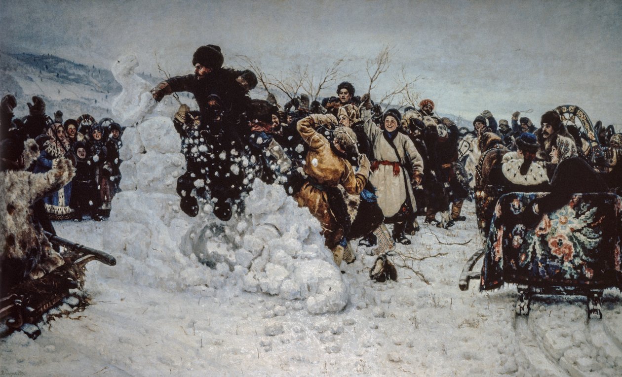 Tempête de neige sur la forteresse - Vasilij Ivanovic Surikov
