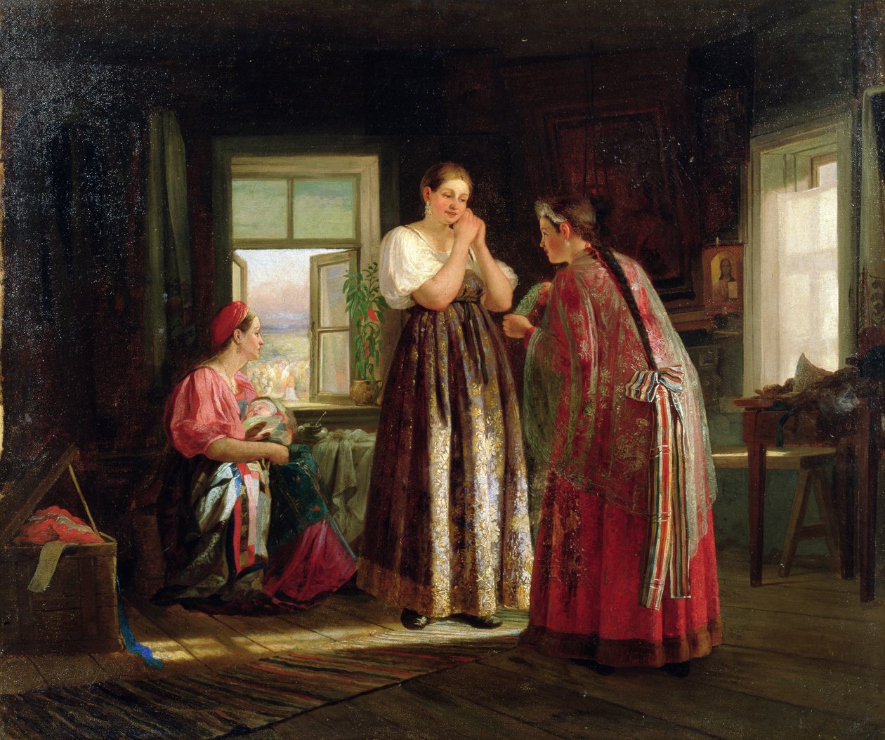 Préparation avant une fête, 1869 - Vasily Maximov