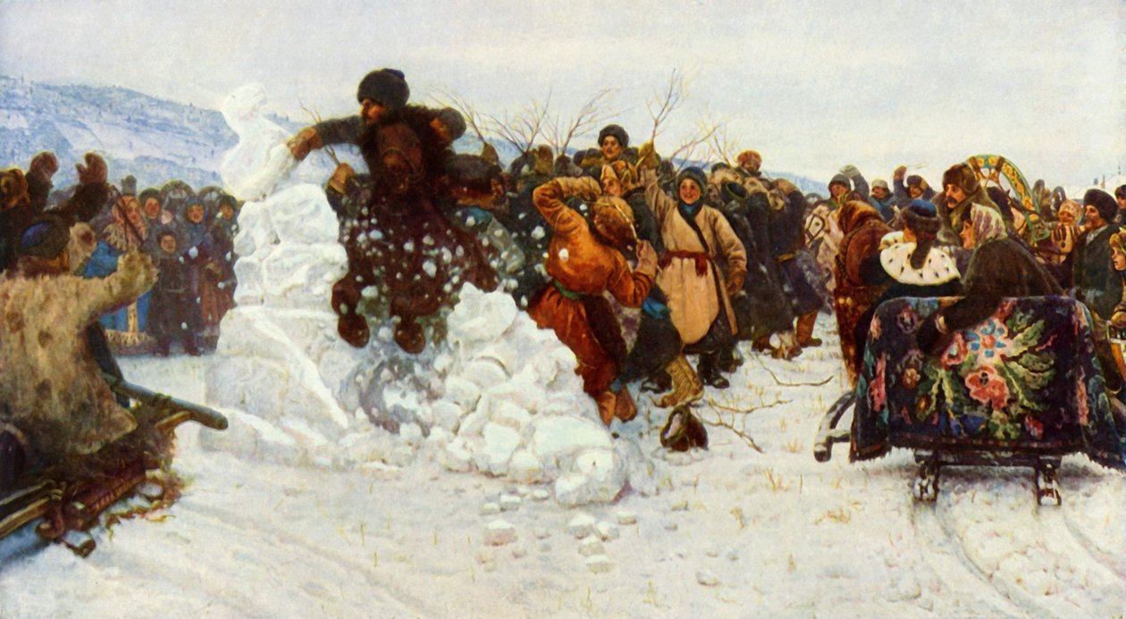 Prendre la petite ville de neige - Vasily Surikov