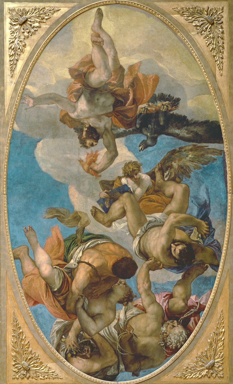 Jupiter frappant les vices - Paolo Veronese