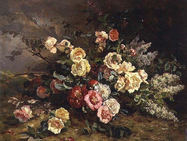 Nature morte avec des fleurs - Victoire Leclaire