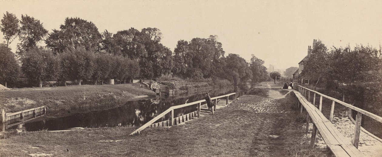 Écluse de Windsor, 1862 - Victor A Prout