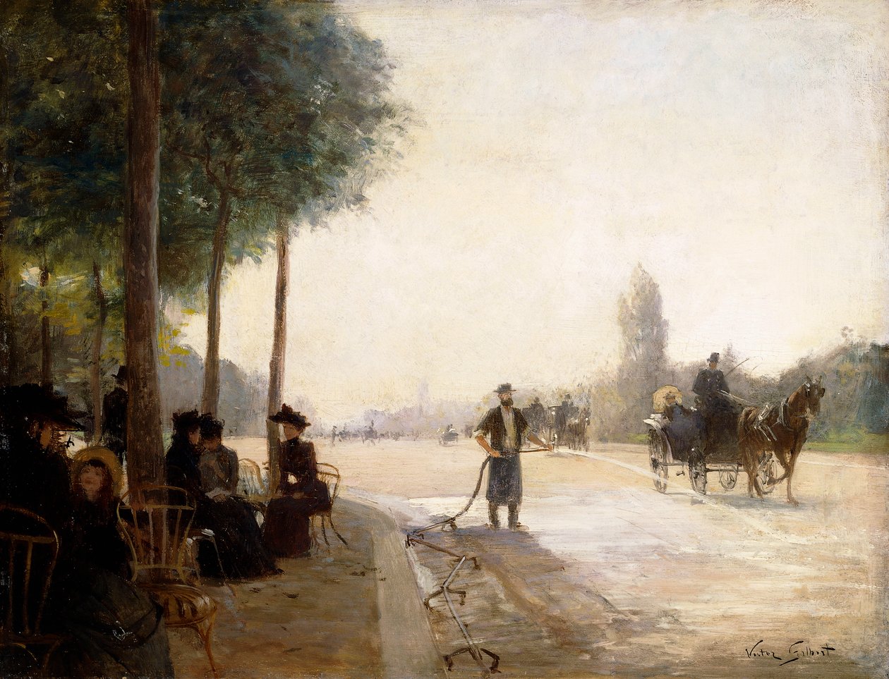 Les Champs-Élysées, Paris - Victor Gabriel Gilbert