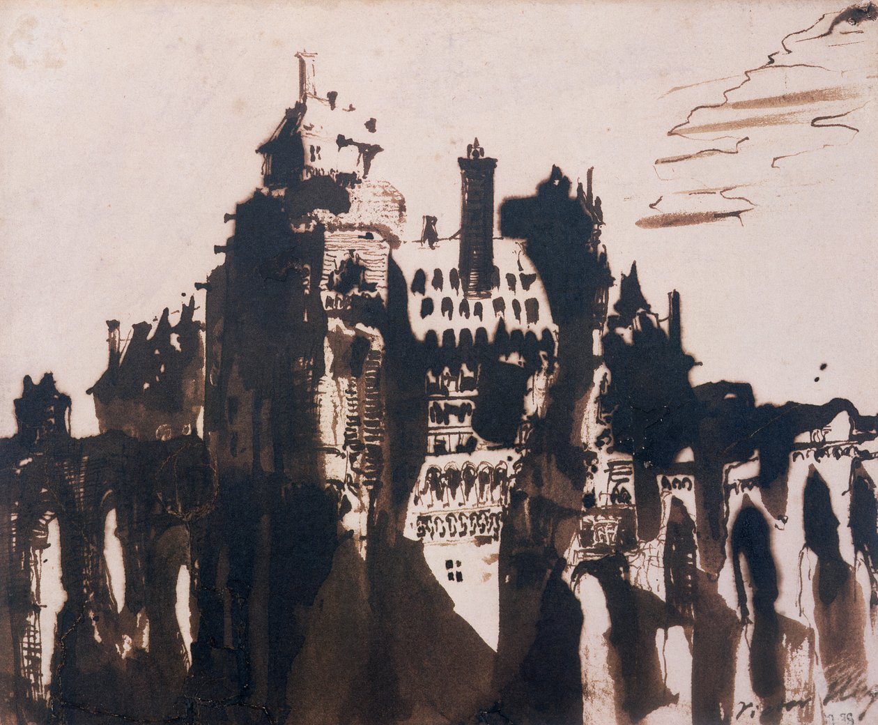 Château fortifié par deux ponts - Victor Hugo