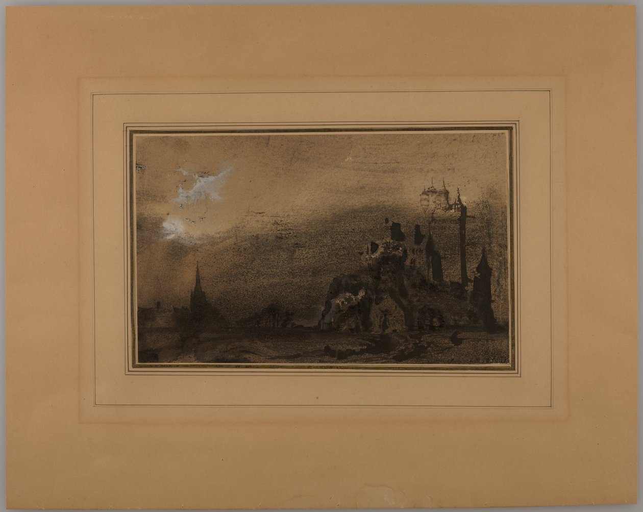 Paysage avec château - Victor Hugo
