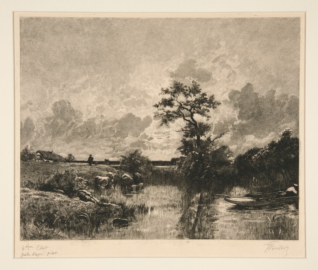 Coucher de soleil - Victor Louis Focillon