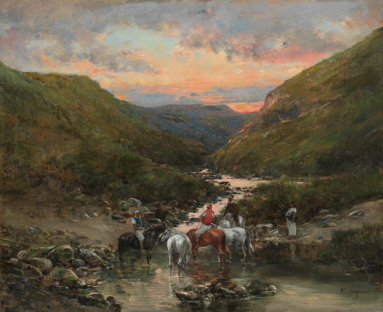 Ravin près de Biskra - Victor Pierre Huguet