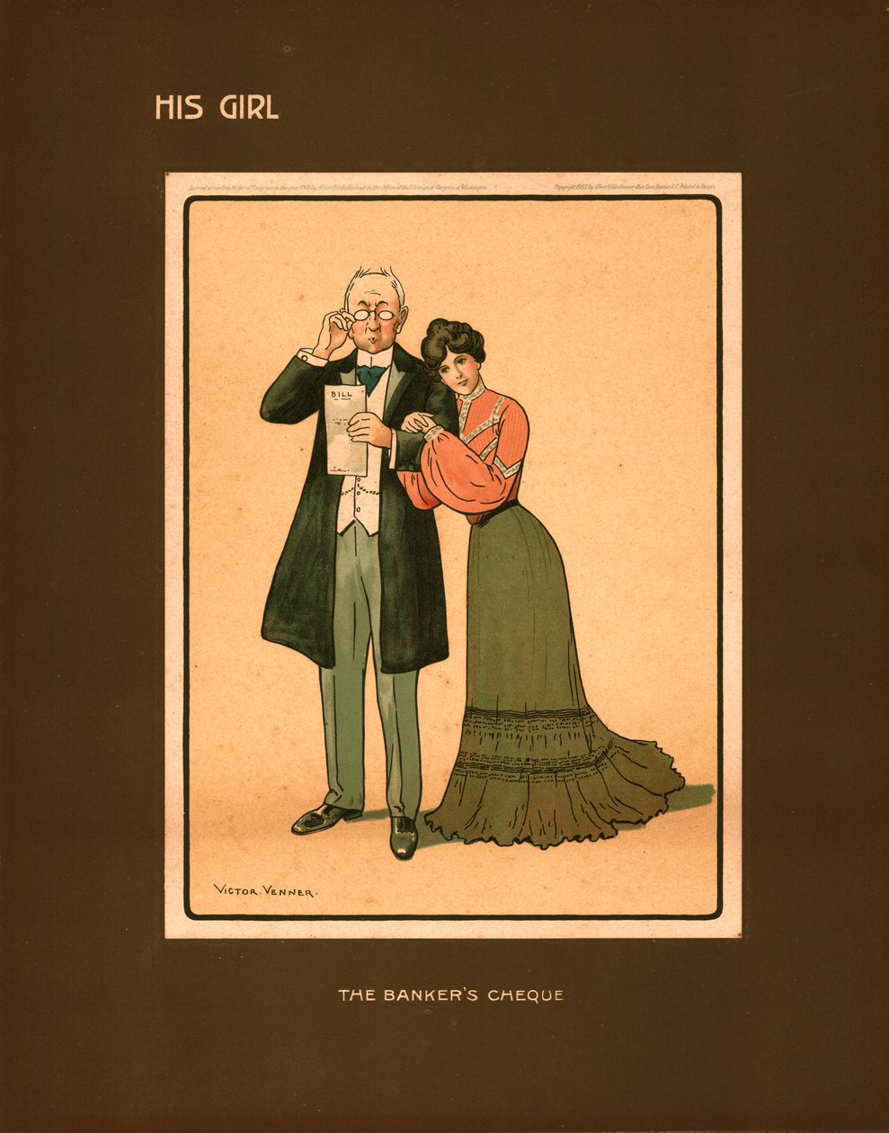 Sa fille, Le Chèque du banquier - Victor Venner