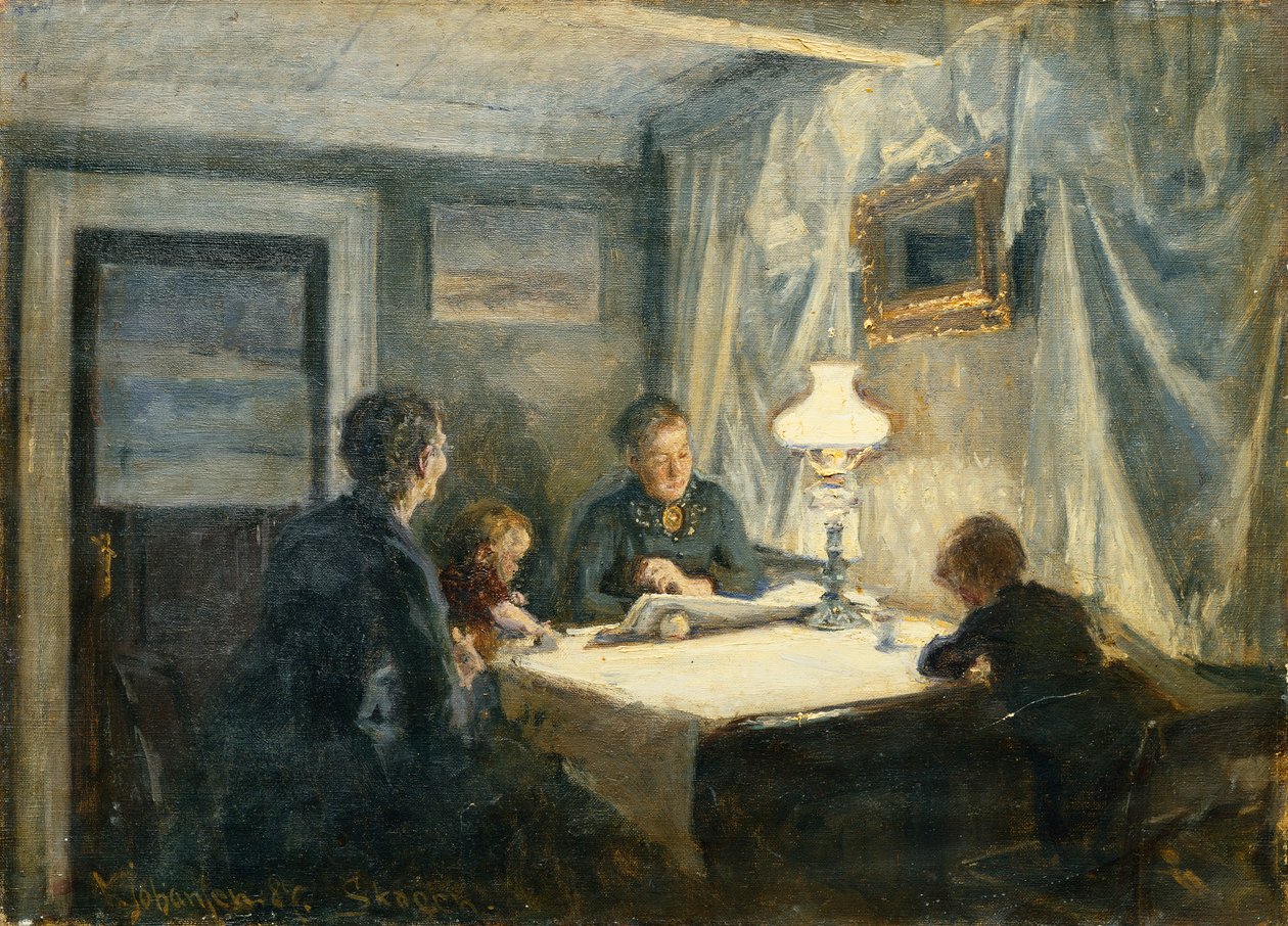 Soirée à Skagen (la famille de l