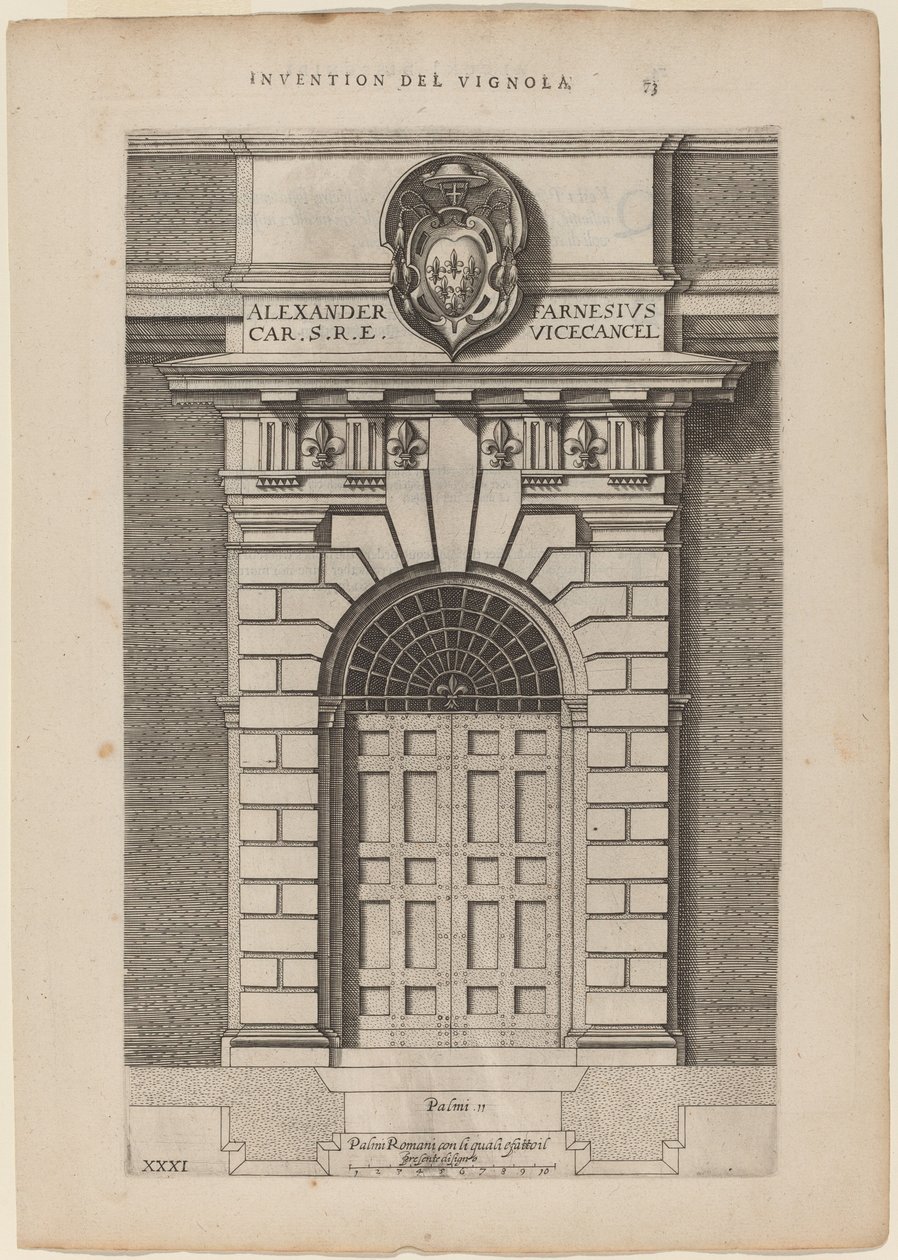 Porte du palais Farnèse - Vignola