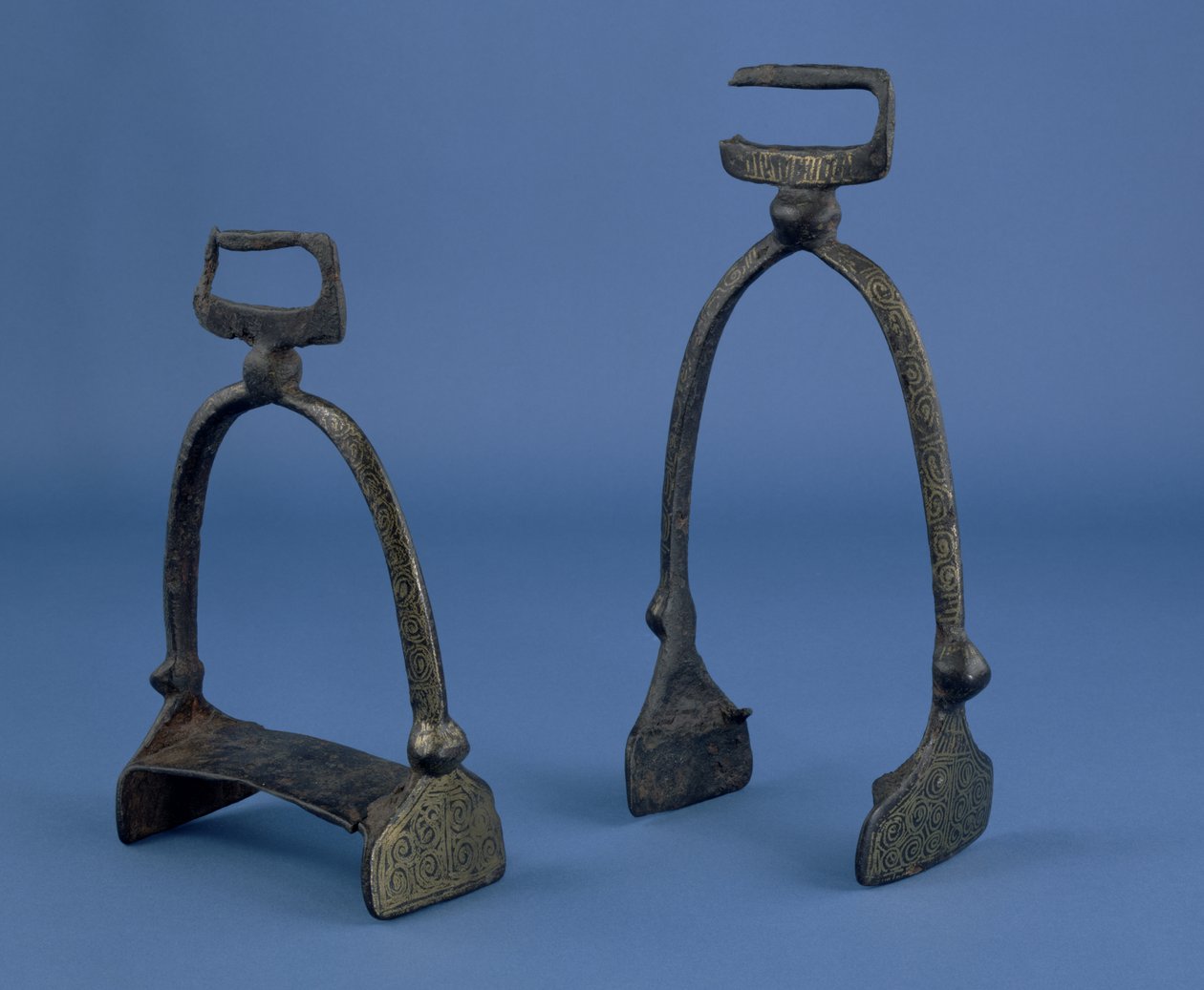Étriers trouvés dans la rivière Cherwell, Magdalen Bridge, Oxford, probablement début du 11e siècle - Viking