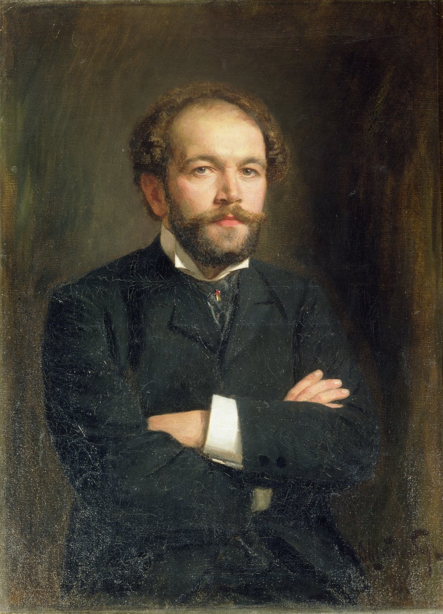 Portrait de Nikolaï Karlovitch Medtner (1879-1951) 1906 - Viktor Karlovich Stemberg