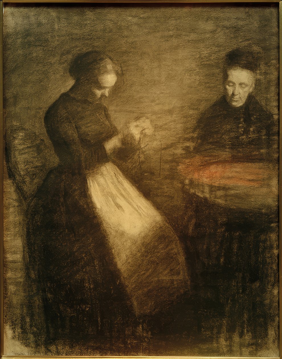 Soirée dans le salon - Vilhelm Hammershoi